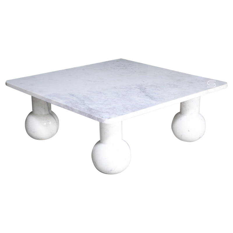 Luna White Purple Marble Coffee Table