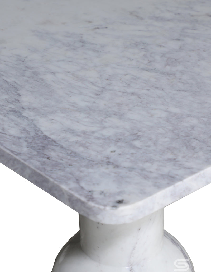 Luna White Purple Marble Coffee Table