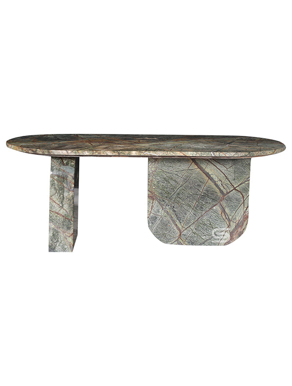Verde Arc Green Marble Coffee Table