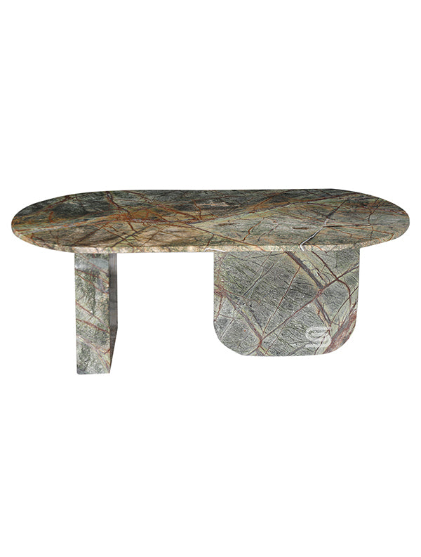 Verde Arc Green Marble Coffee Table