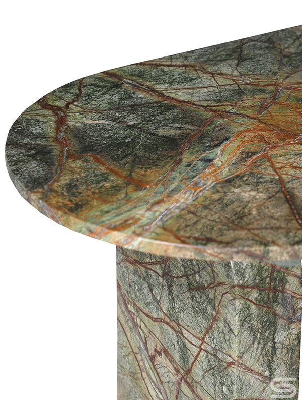 Verde Arc Green Marble Coffee Table