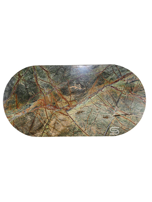 Verde Arc Green Marble Coffee Table