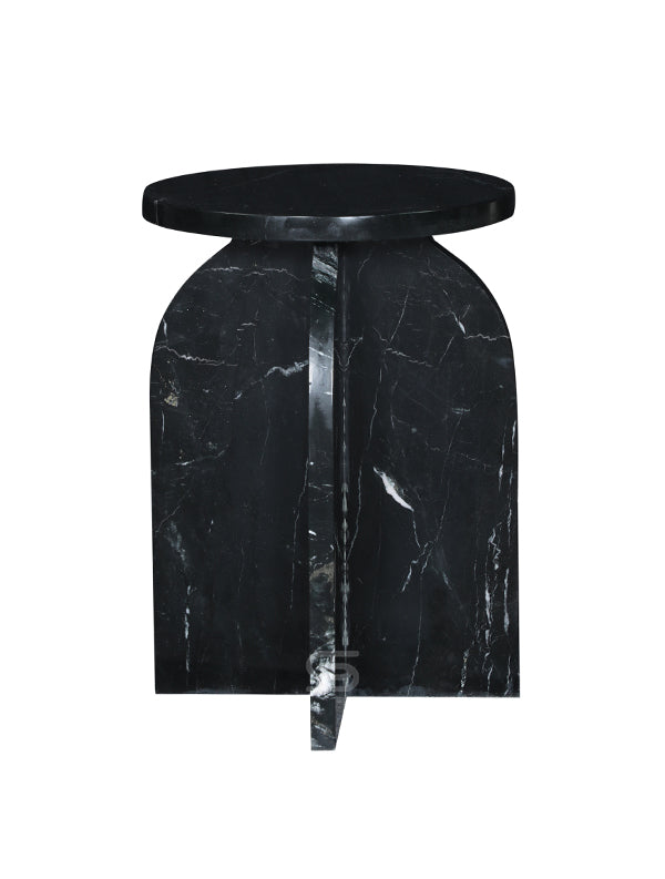 Cavaro Black Marble Side Table
