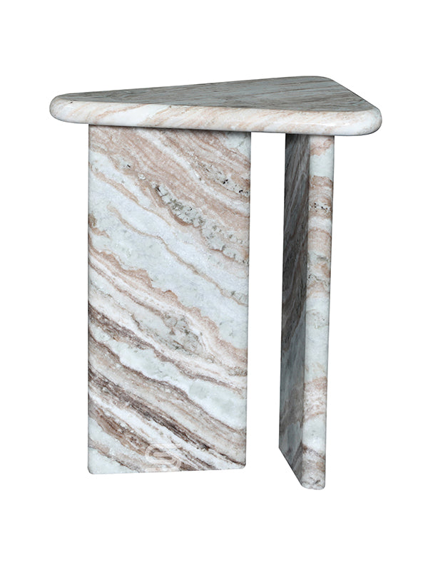 Virello Butterscotch Marble Side Table