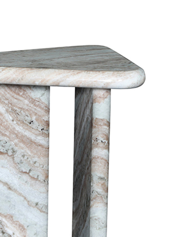 Virello Butterscotch Marble Side Table