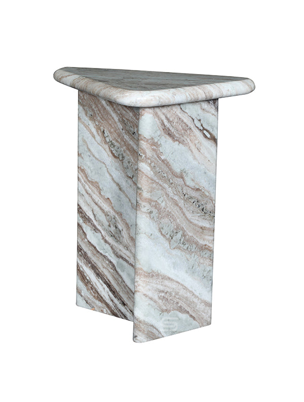 Virello Butterscotch Marble Side Table