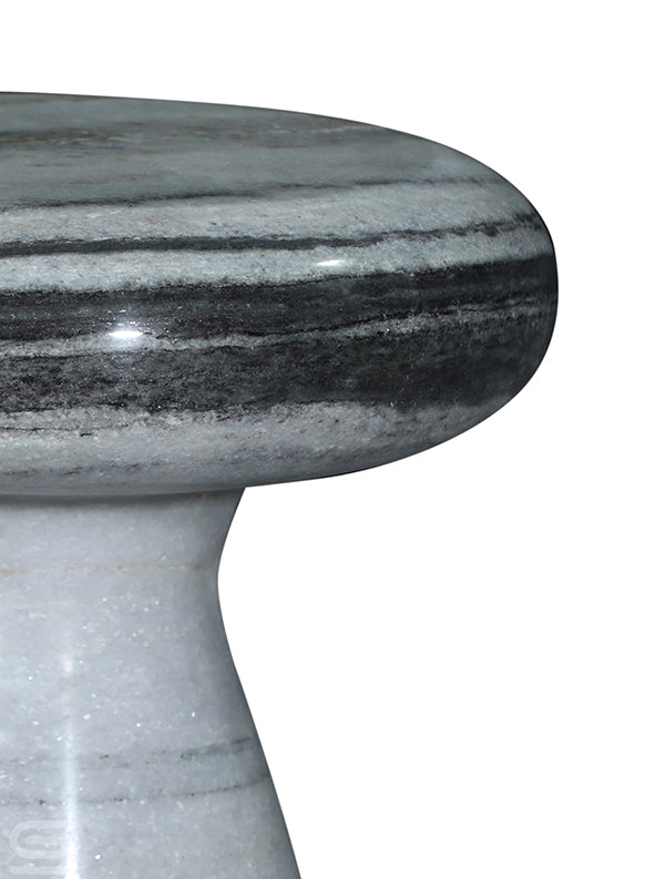 Strata Halo Panda Marble Side Table