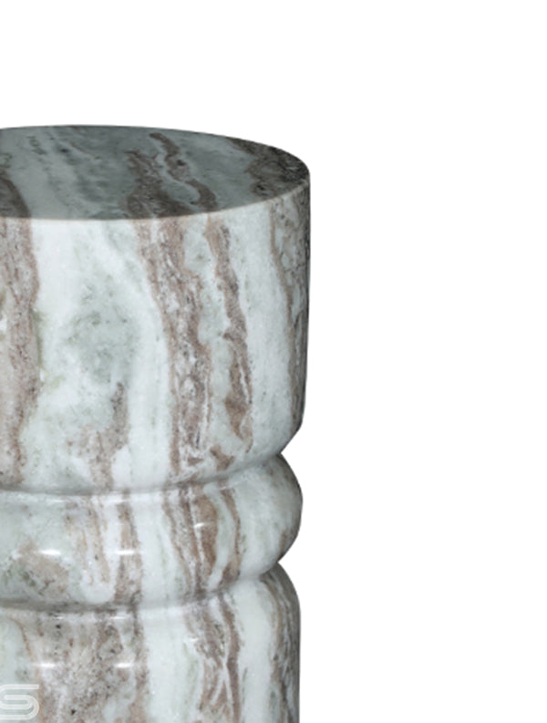 Solstice Butterscotch Marble Side Table