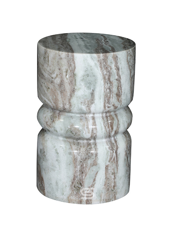 Solstice Butterscotch Marble Side Table