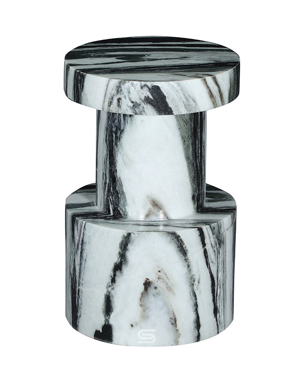 Panda Axis Marble Side Table
