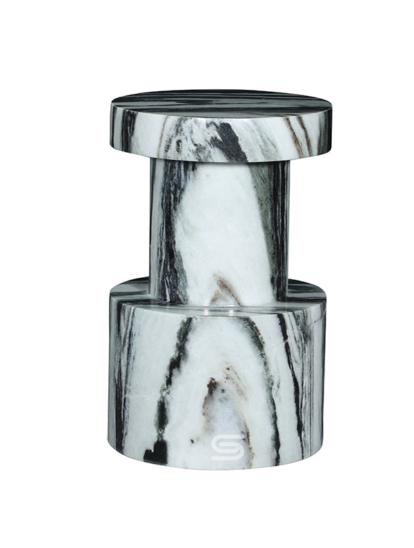 Panda Axis Marble Side Table