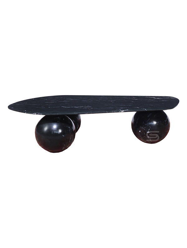 Obsidian Sphere Marble Coffee Table