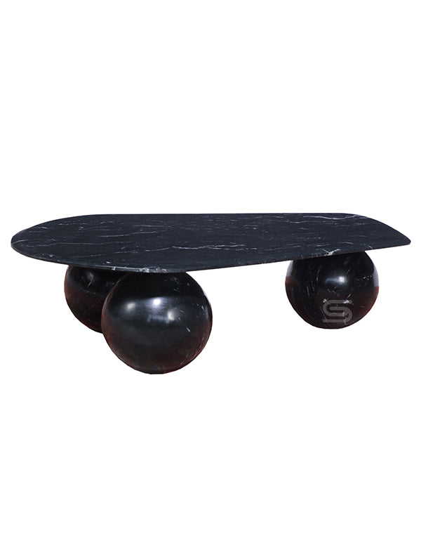 Obsidian Sphere Marble Coffee Table