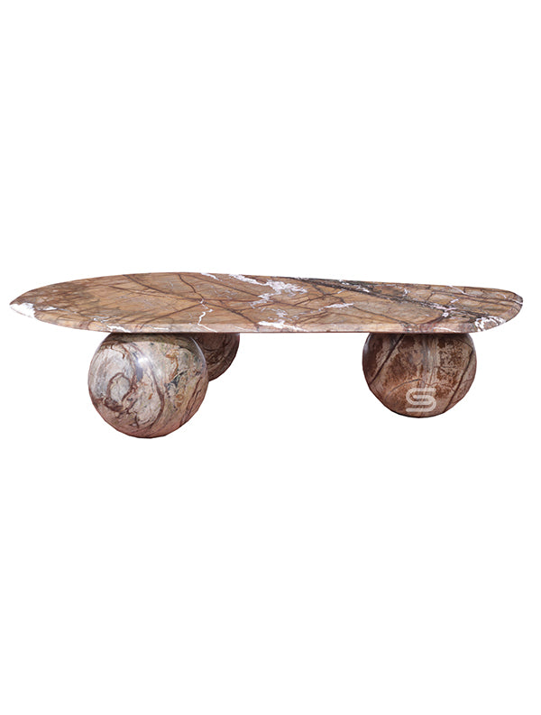 Terra Sphere Brown Marble Coffee Table