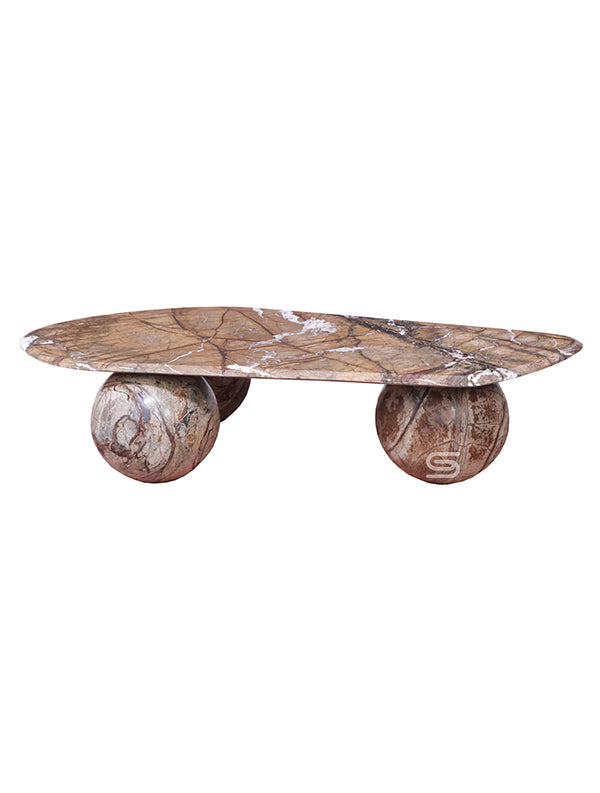 Terra Sphere Brown Marble Coffee Table