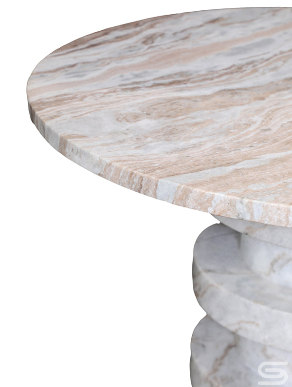 Solterra Butterscotch Marble Dining Table