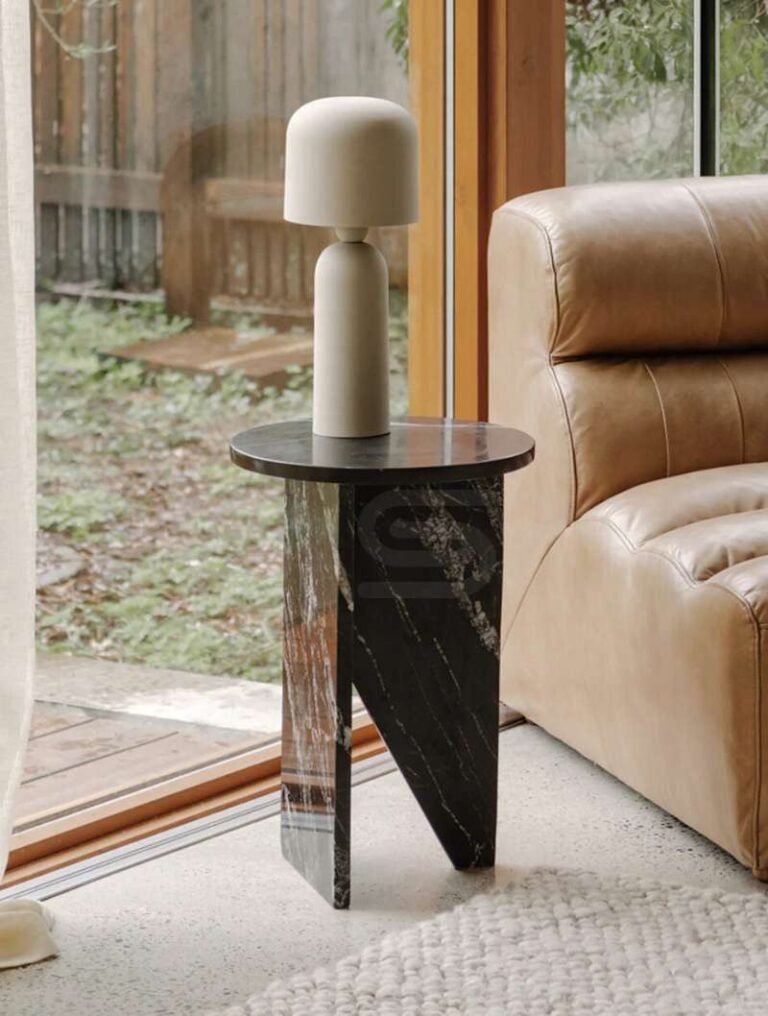 Slate Cross Side Table