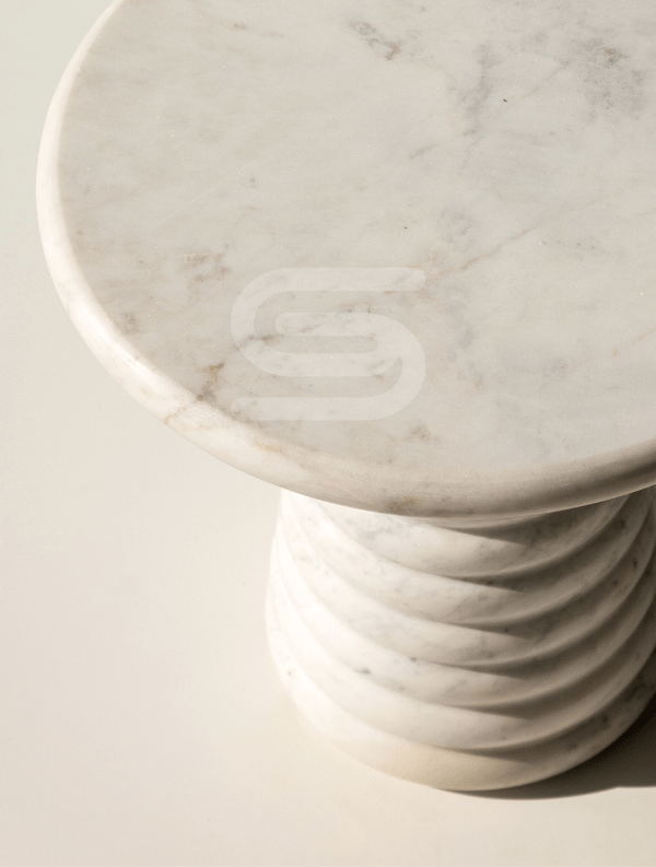 Cono Ringo White Side Table