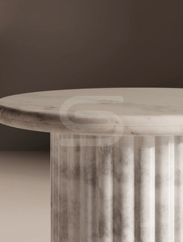 Fluto Classic White Side Table