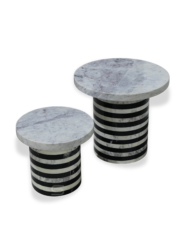 Duo Stripe Nesting Tables