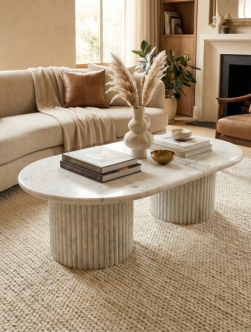 Fluto Classic White Coffee Table