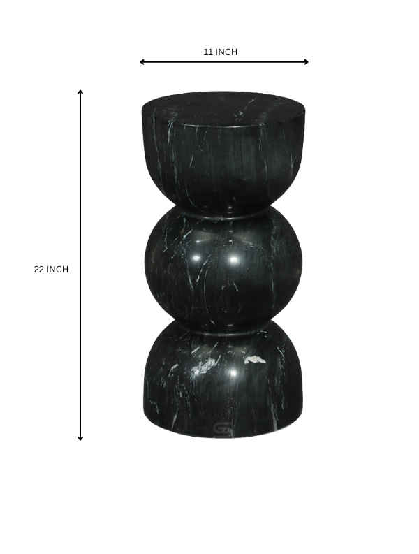 Obsidra Marble Side Table