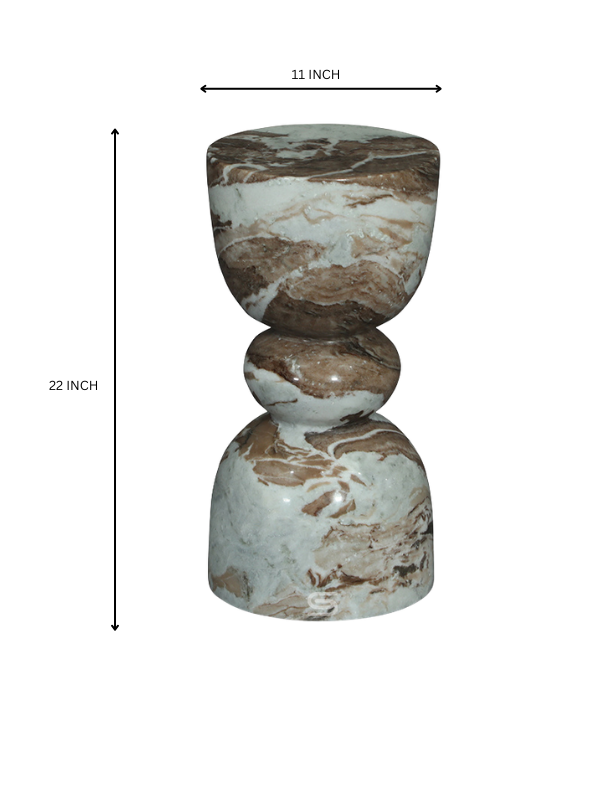 Orvessa Marble Side Table