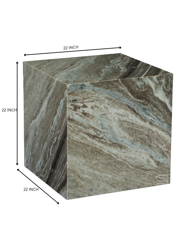 Cubrix Marble Side Table