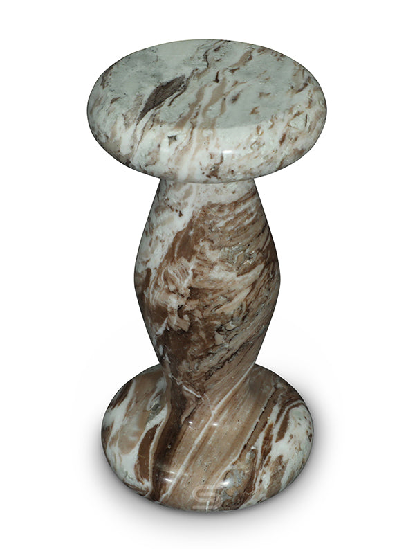 Aurelio Twist Marble Side Table