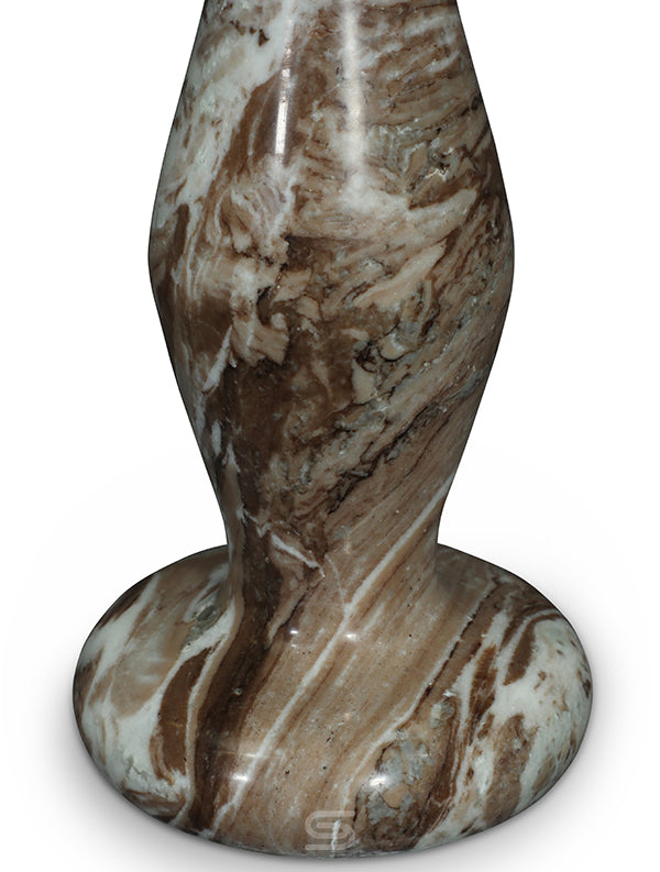 Aurelio Twist Marble Side Table