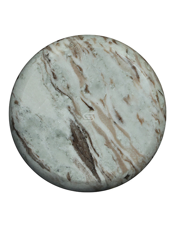 Aurelio Twist Marble Side Table