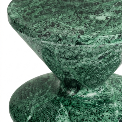 Esmeralda Tiered Hourglass Marble Side Table second image
