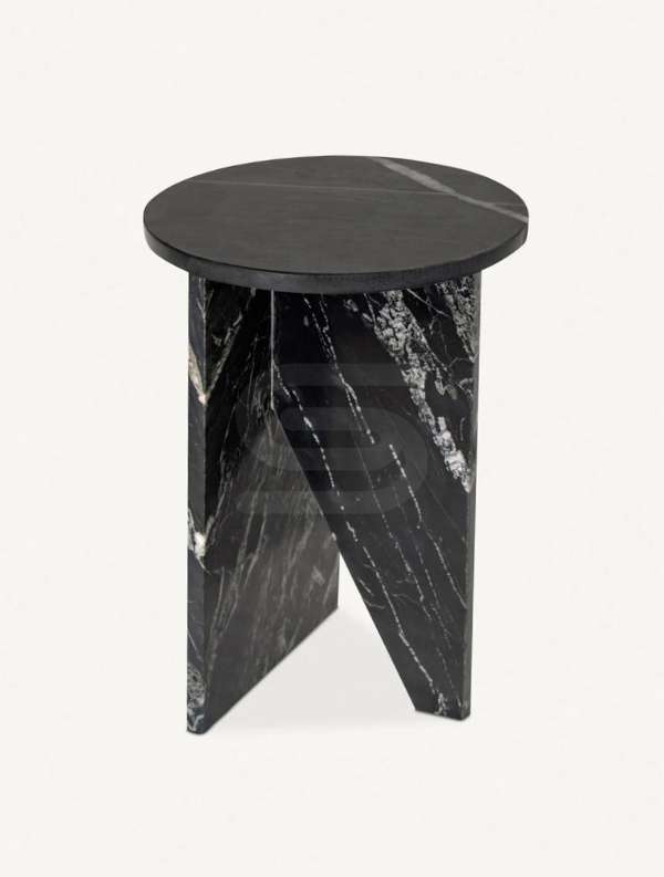 Slate Cross Side Table