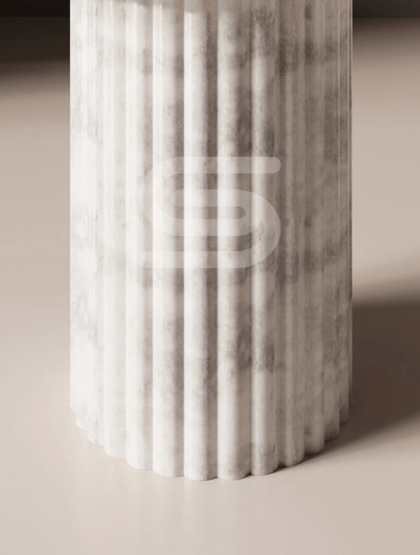 Fluto Classic White Side Table