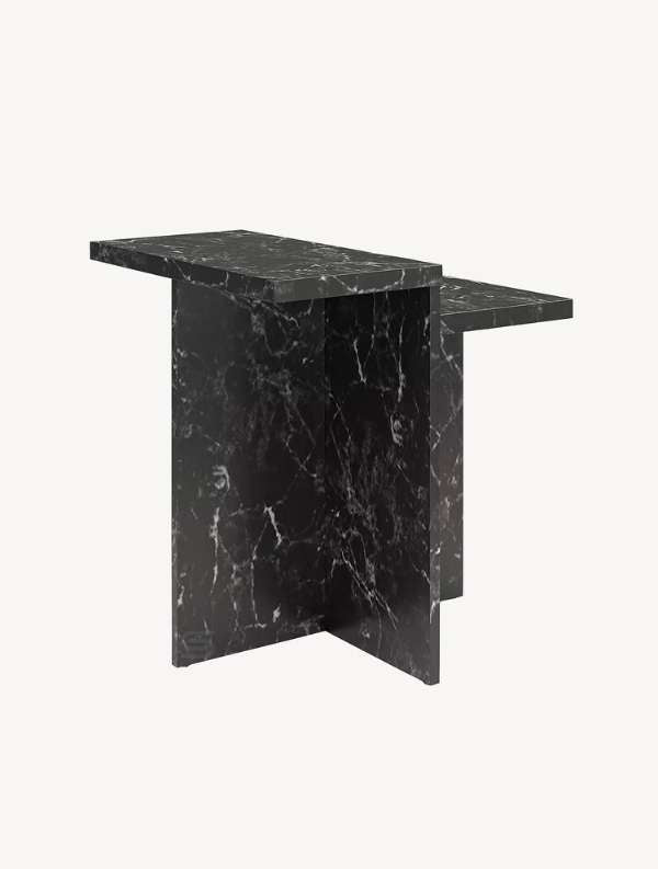 Black Fold Side Table