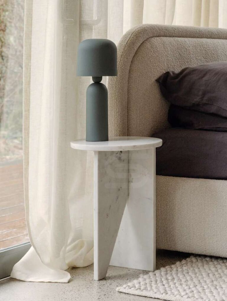 Slate Cross Side Table