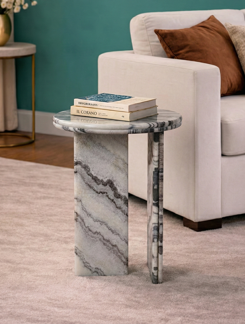 Luna Wave Marble Table