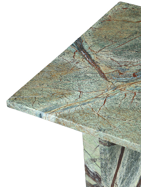 Jade Cross-Base Accent Side Table