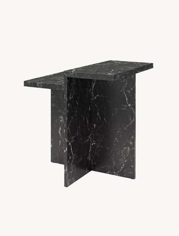 Black Fold Side Table