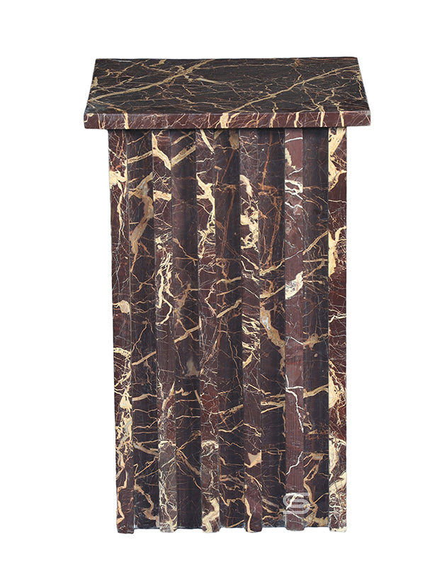 Aurelia Fluted Marble Side Table