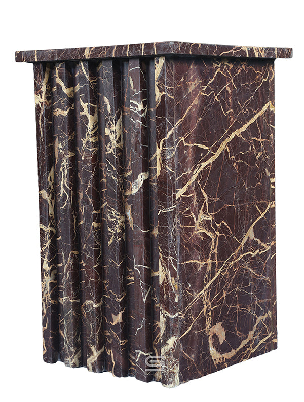 Aurelia Fluted Marble Side Table