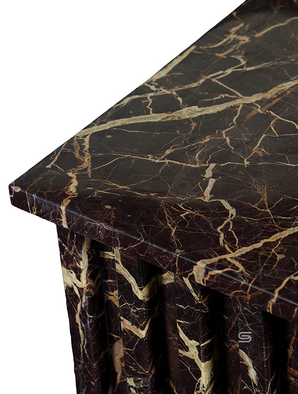 Aurelia Fluted Marble Side Table