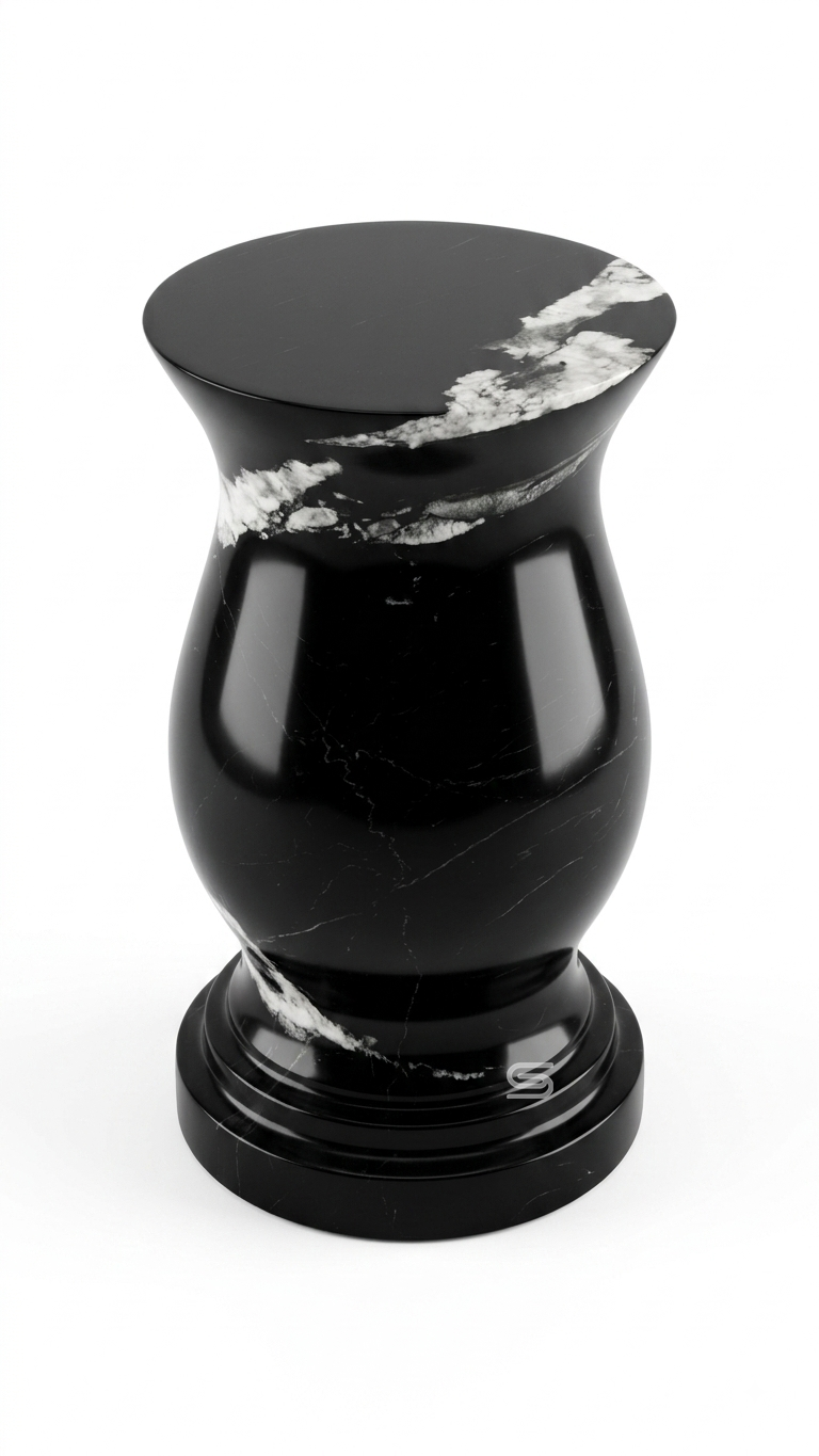 Eclipse Stone Vase Side Table