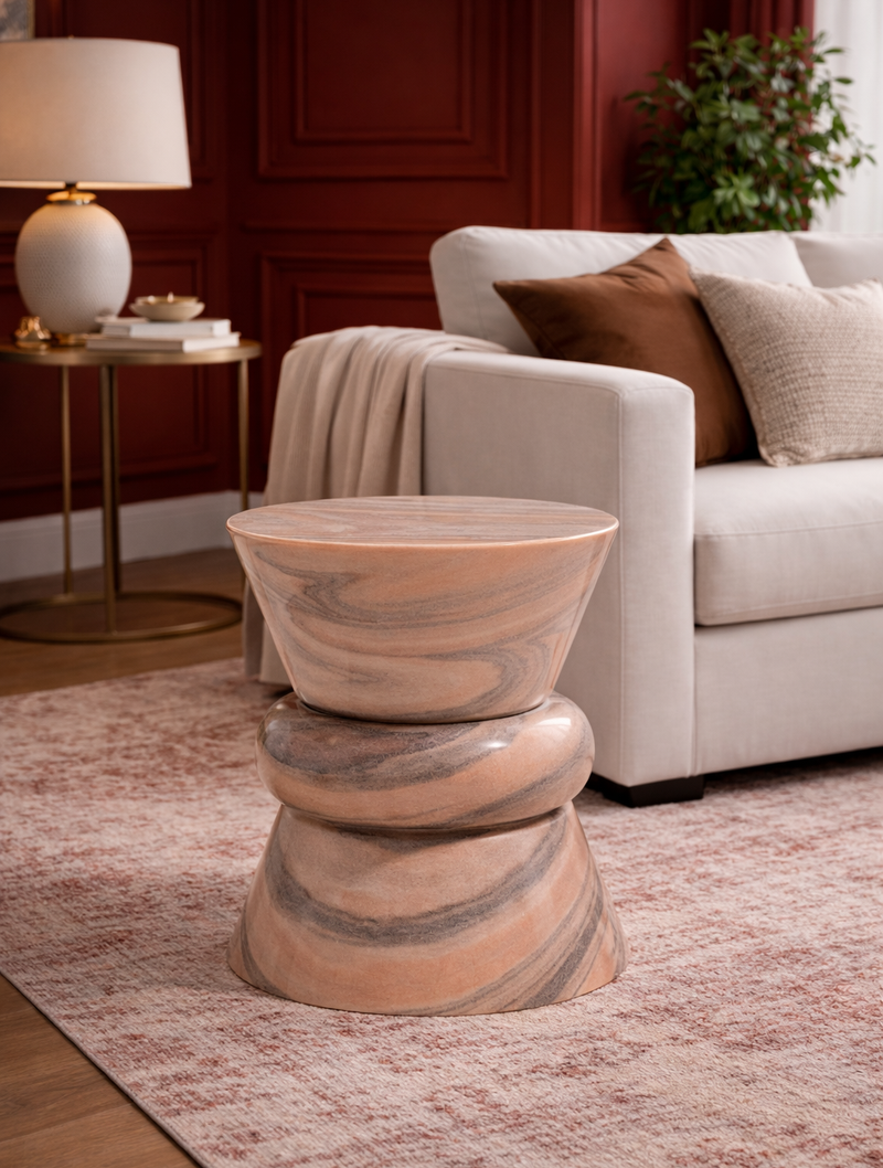 Avalanche Pink Necky Side Table