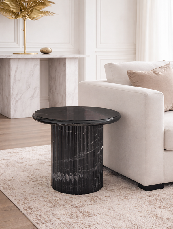 Noir Flute Side Table