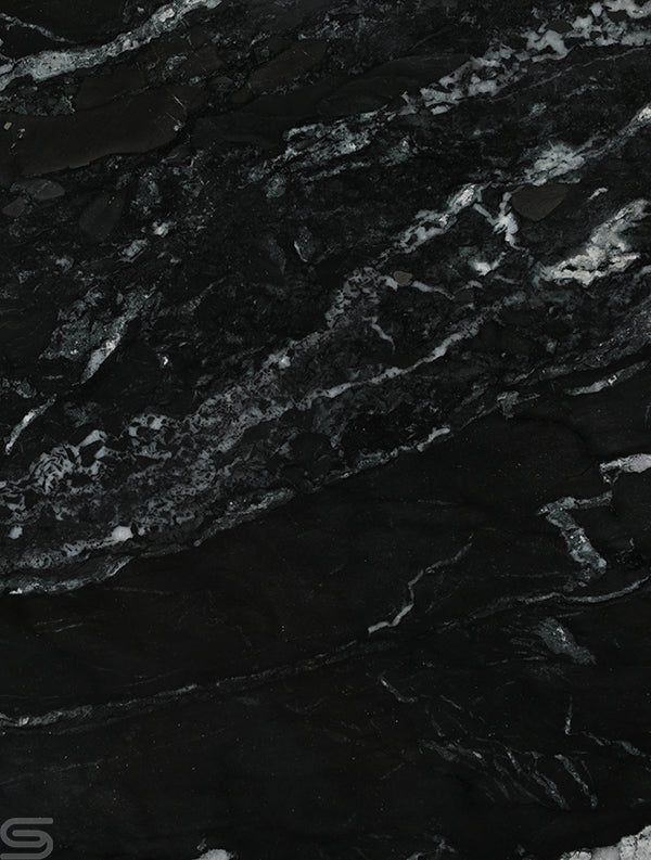 Obsidian Column Side Table