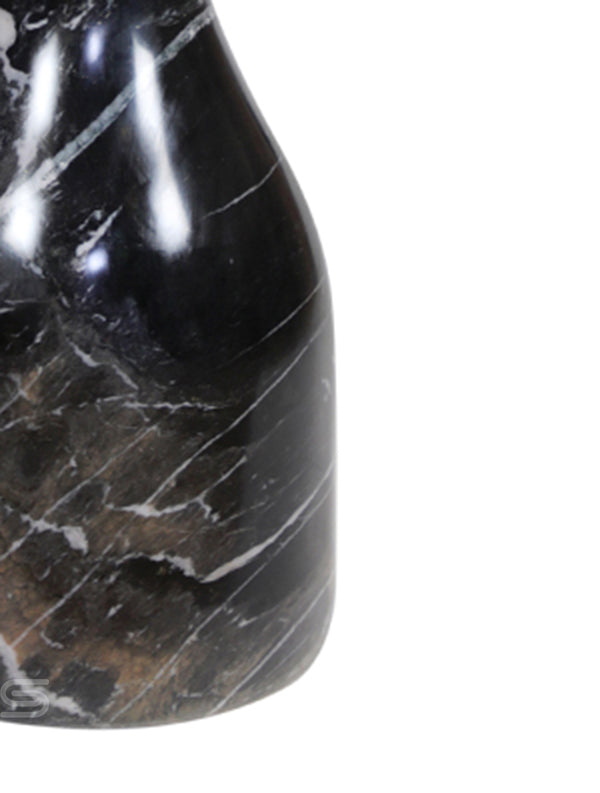 Obsidian Column Side Table