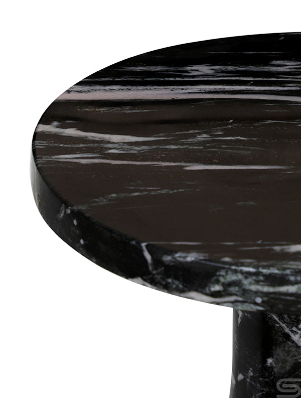 Obsidian Column Side Table