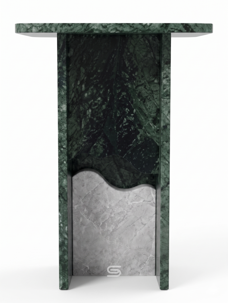 Verdora Green Marble Side Table