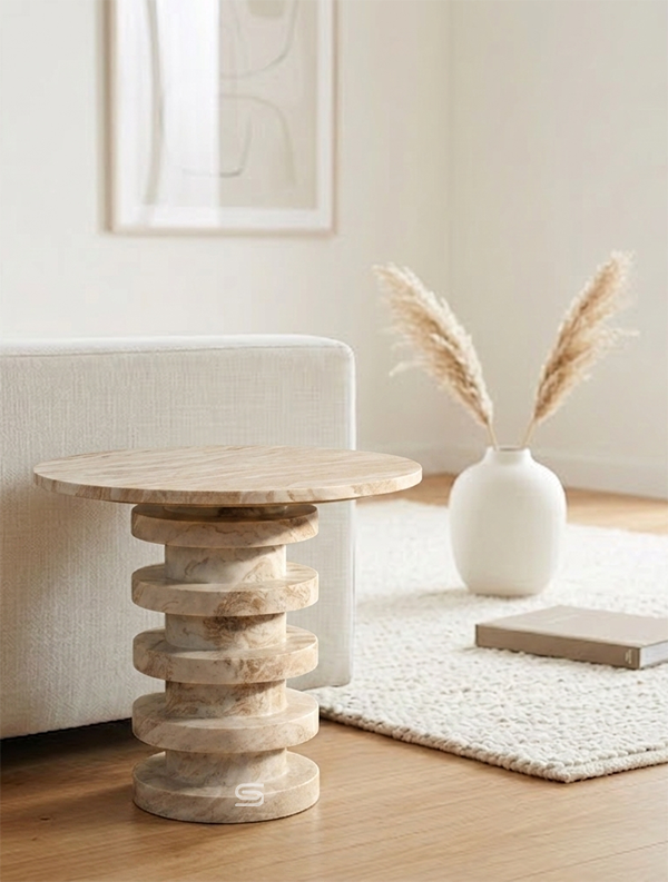 Solterra Butterscotch Marble Dining Table